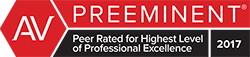 AV Preeminent Peer Rating of Professional Excellence