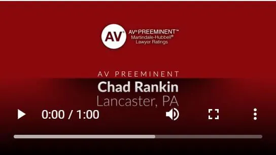 Who are the best injury lawyers in PA. See Attorney Chad Rankin's AV Preeminent Video.
