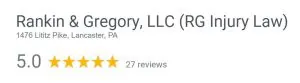 Google Reviews Lititz Pike Rankin & Gregory - 5 Stars