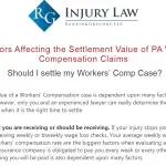 How to Determine Your Workers' Compensation Case Settlement Value Article Outlining How to Determine Your Workers' Compensation Case Settlement Value